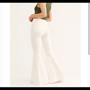 Free People White Flare Jeans (Float On Jeans)
